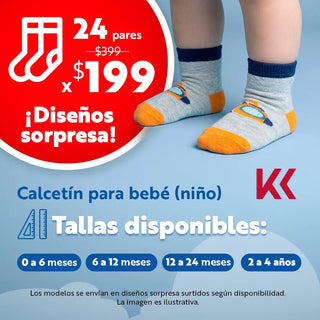CALCETINES ANTIDERRAPANTES PARA NIÑOS 1 AÑO | SOKKOS