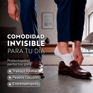 6 PARES DE PROTECTOPIE CABALLERO ABIERTO INVISIBLE MOD 406