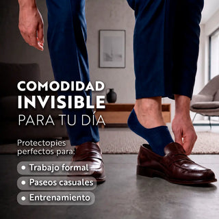 6 PARES DE PROTECTOPIE CABALLERO ABIERTO INVISIBLE MOD 406