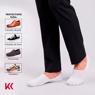 6 PARES DE PROTECTOPIE CABALLERO ABIERTO INVISIBLE MOD 406