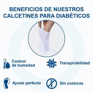 CALCETIN DIABÉTICO DAMA SIN FELPA 1 PAR MOD 105